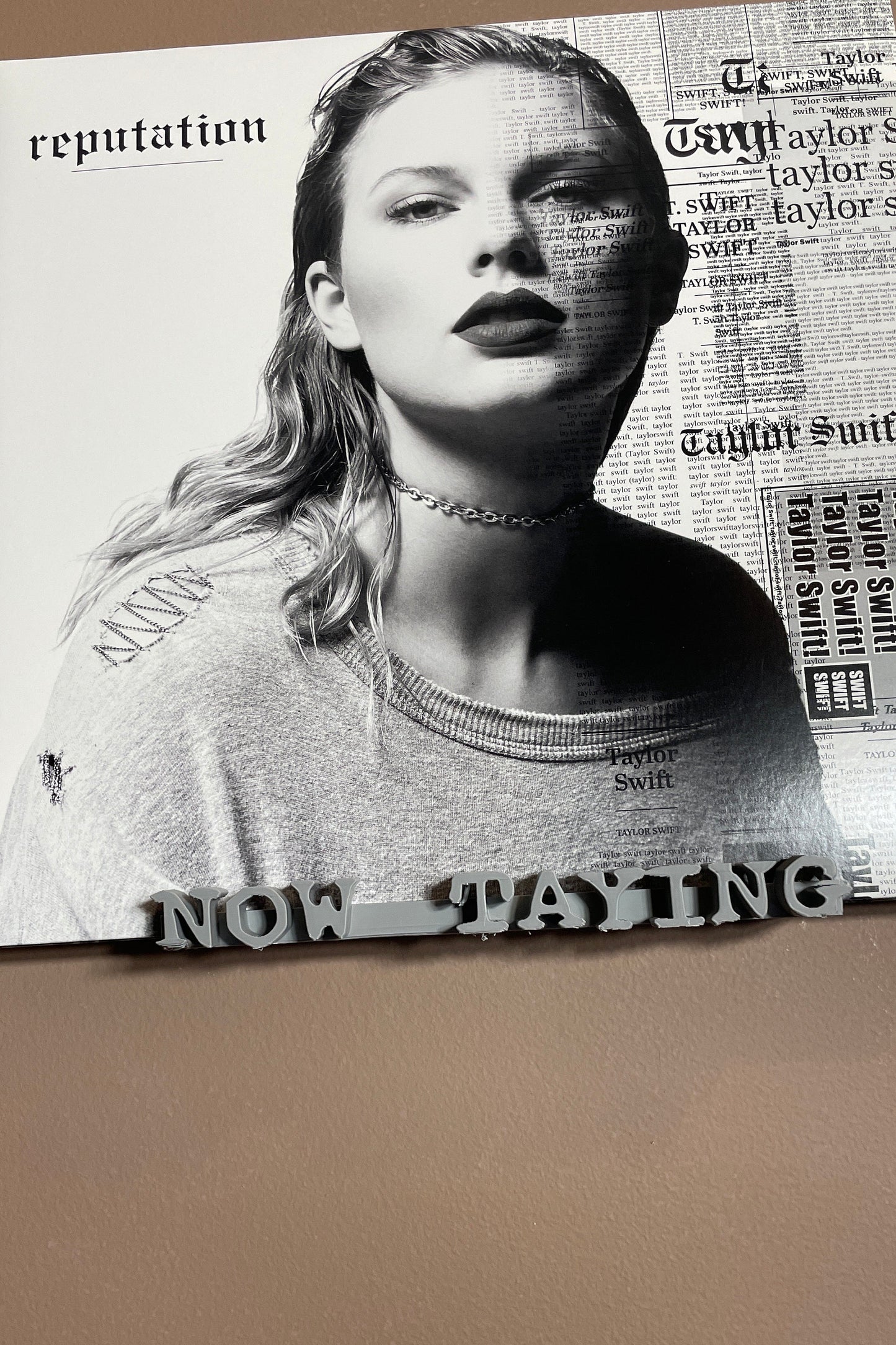 NOW TAYING vinyl record wall or stand alone holder for Taylor fans!
