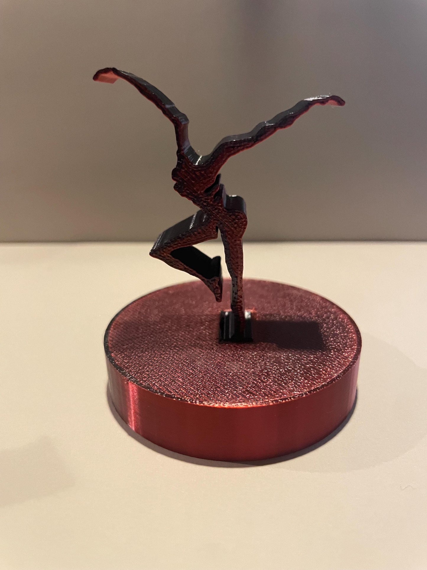 DMB inspired fire dancer charm for vinyl record collectors or accessorizing display areas