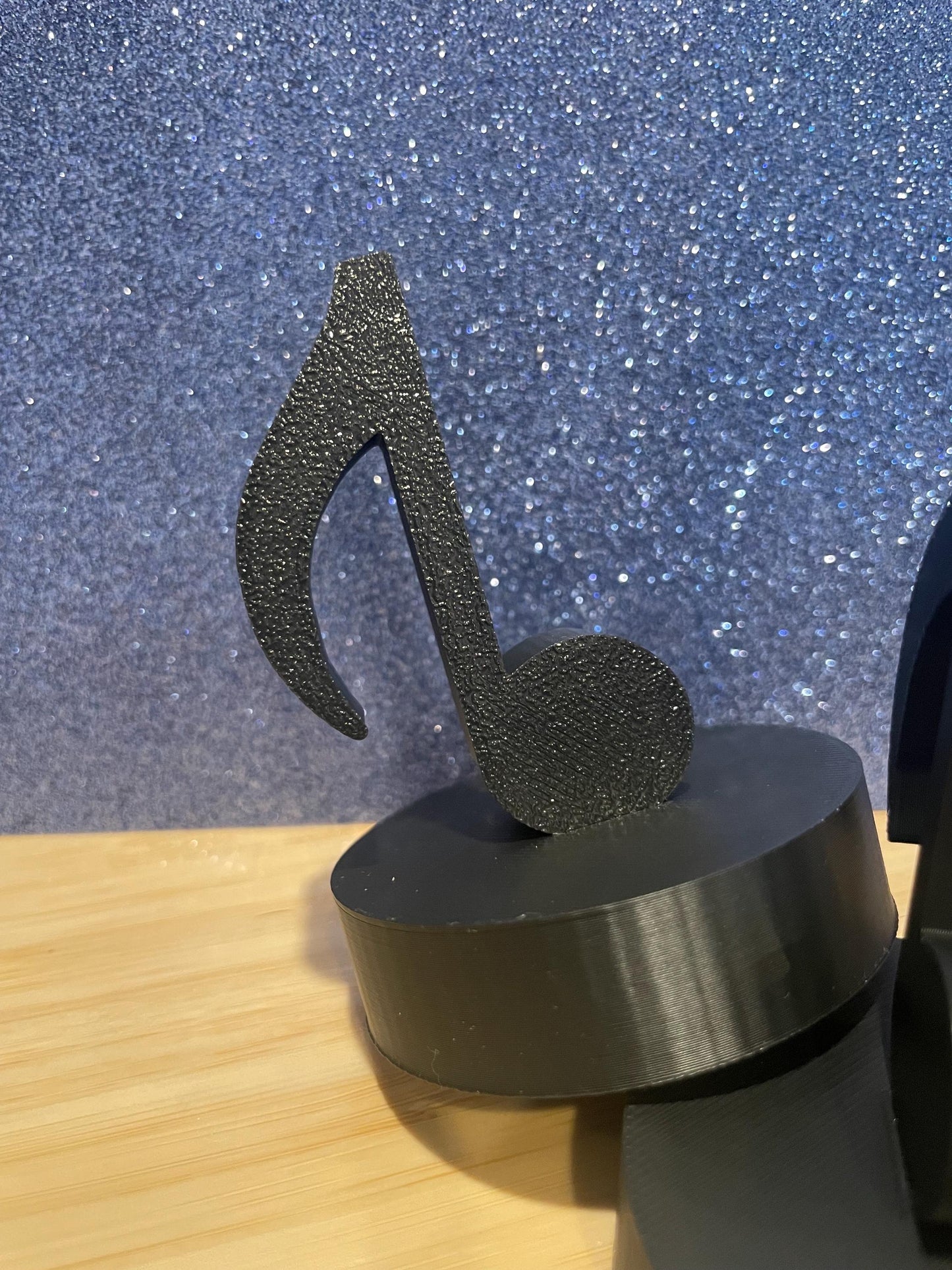 Music note vinyl charm