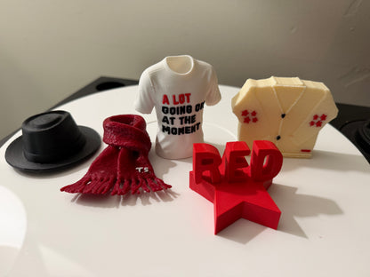 RED charm for record collectors or accessorizing Taylor Swifties