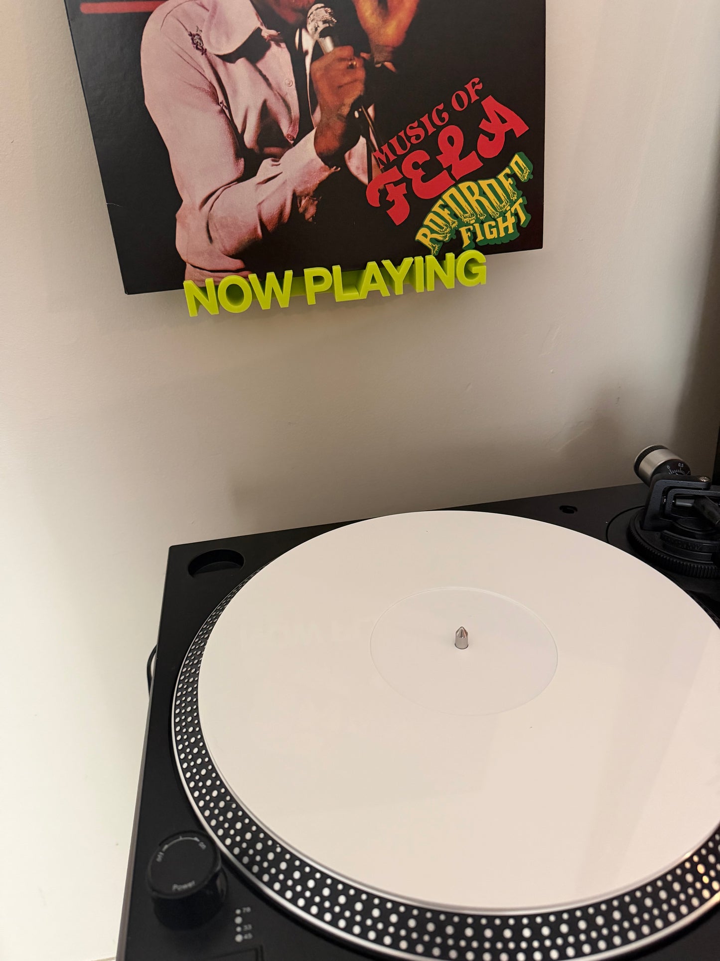NOW PLAYING wall mounted record holder
