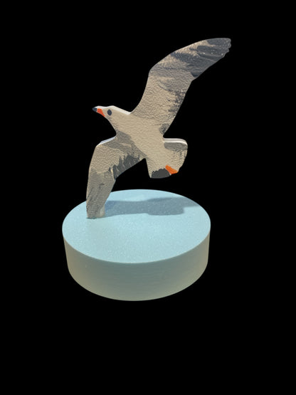 Seagull vinyl charm