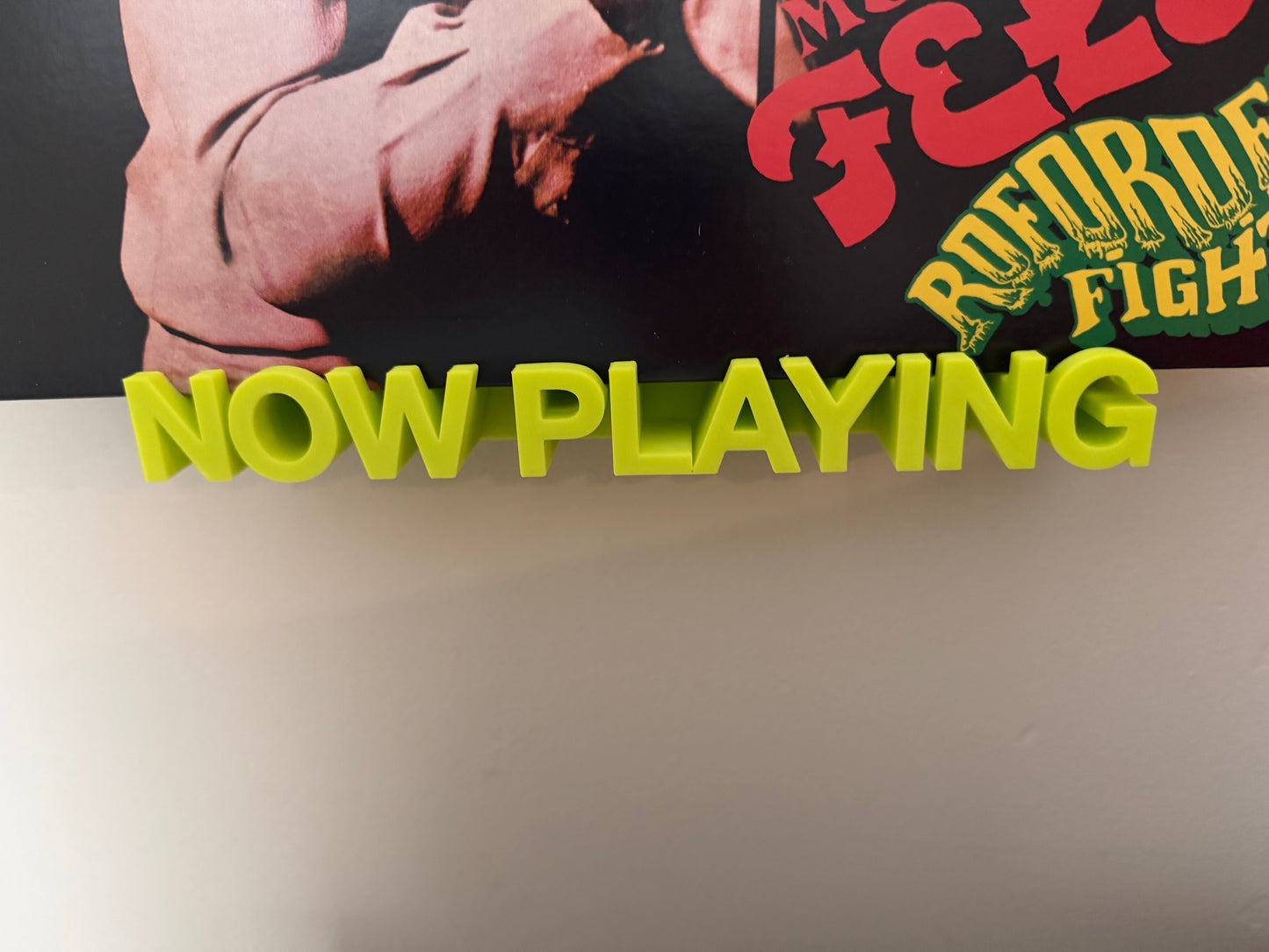 NOW PLAYING wall mounted record holder