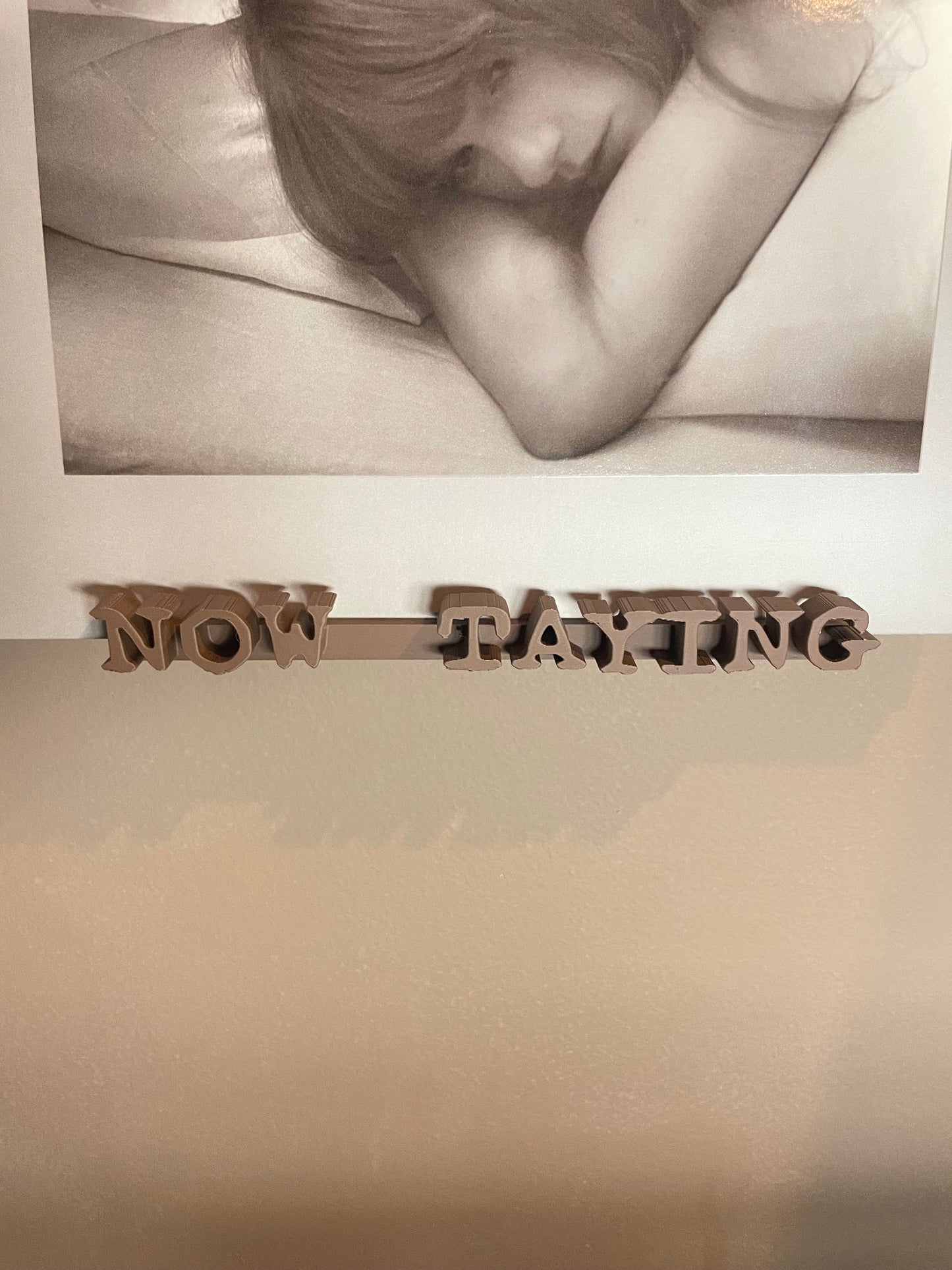 NOW TAYING vinyl record wall or stand alone holder for Taylor fans!