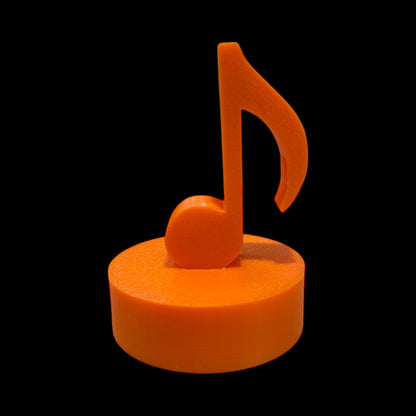 Music note vinyl charm