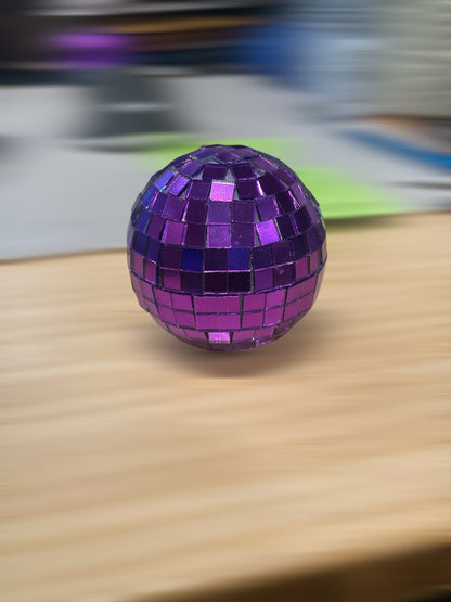 Mirrorball disco ball charm for record collectors or accessorizing your vinyl collection!