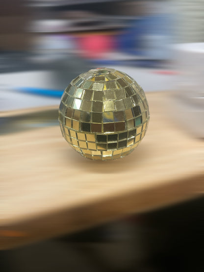 Mirrorball disco ball charm for record collectors or accessorizing your vinyl collection!