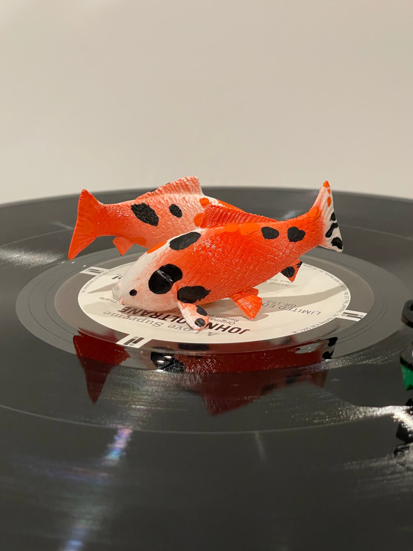 Koi fish vinyl charm with optional pond