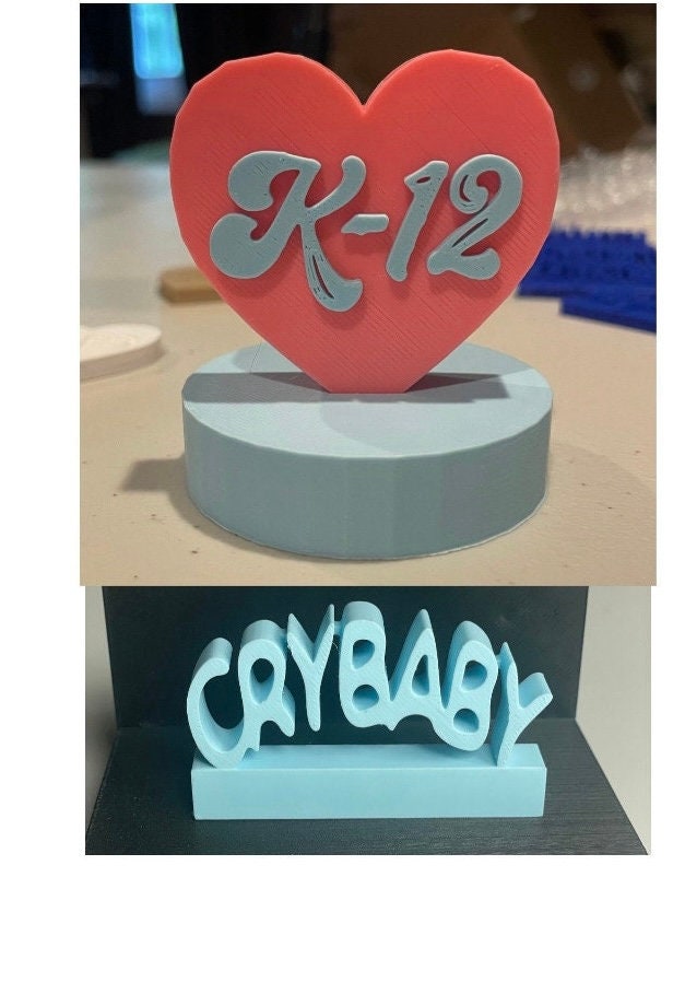 Melanie Martinez charms for record collectors or accessorizing Melanie fans.  Cry Baby. K-12.