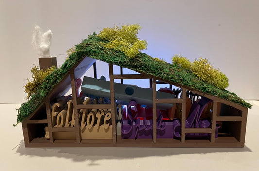 Folklore vinyl charm storage cabin