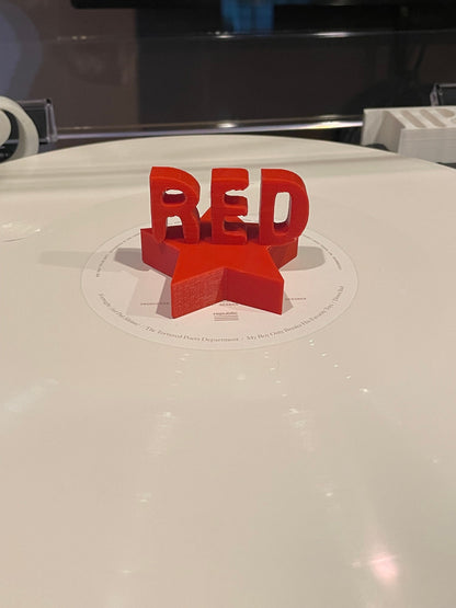 RED charm for record collectors or accessorizing Taylor Swifties
