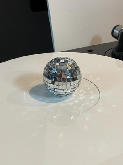 Mirrorball disco ball charm for record collectors or accessorizing your vinyl collection!