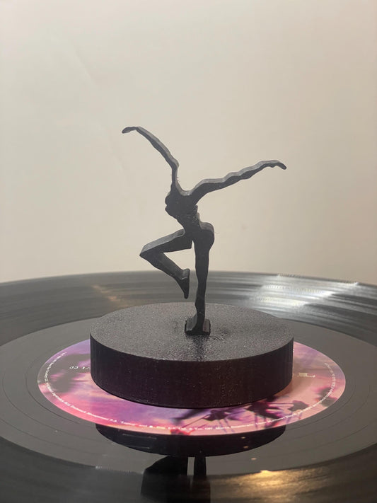 DMB inspired fire dancer charm for vinyl record collectors or accessorizing display areas