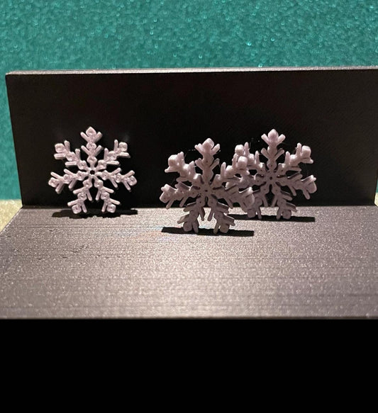 Mini Snowflake charms for your vinyl record, storage area or holiday decoration