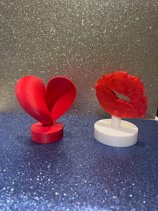 Valentines Day charms for vinyl record collectors or accessorizing display areas