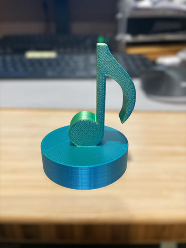 Music note vinyl charm