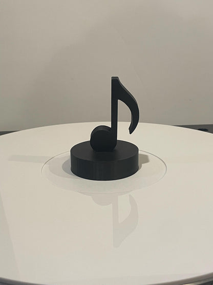 Music note vinyl charm