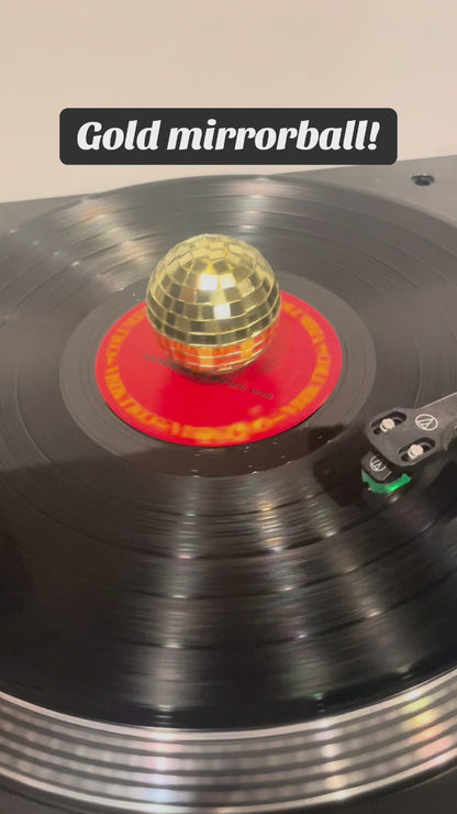 Mirrorball disco ball charm for record collectors or accessorizing your vinyl collection!