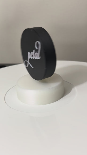 Ariana Grande "Petal" Vinyl Charm | UV Glow Pearl Record Topper