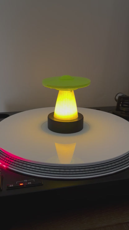 Lighted UFO spaceship charm